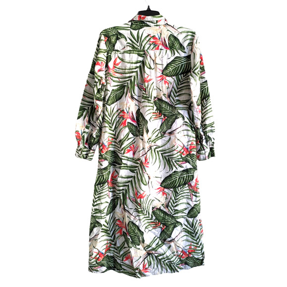 Roberta Roller Rabbit Nusa Penida Shirra Green Shirt Dress Medium - Picture 2 of 6